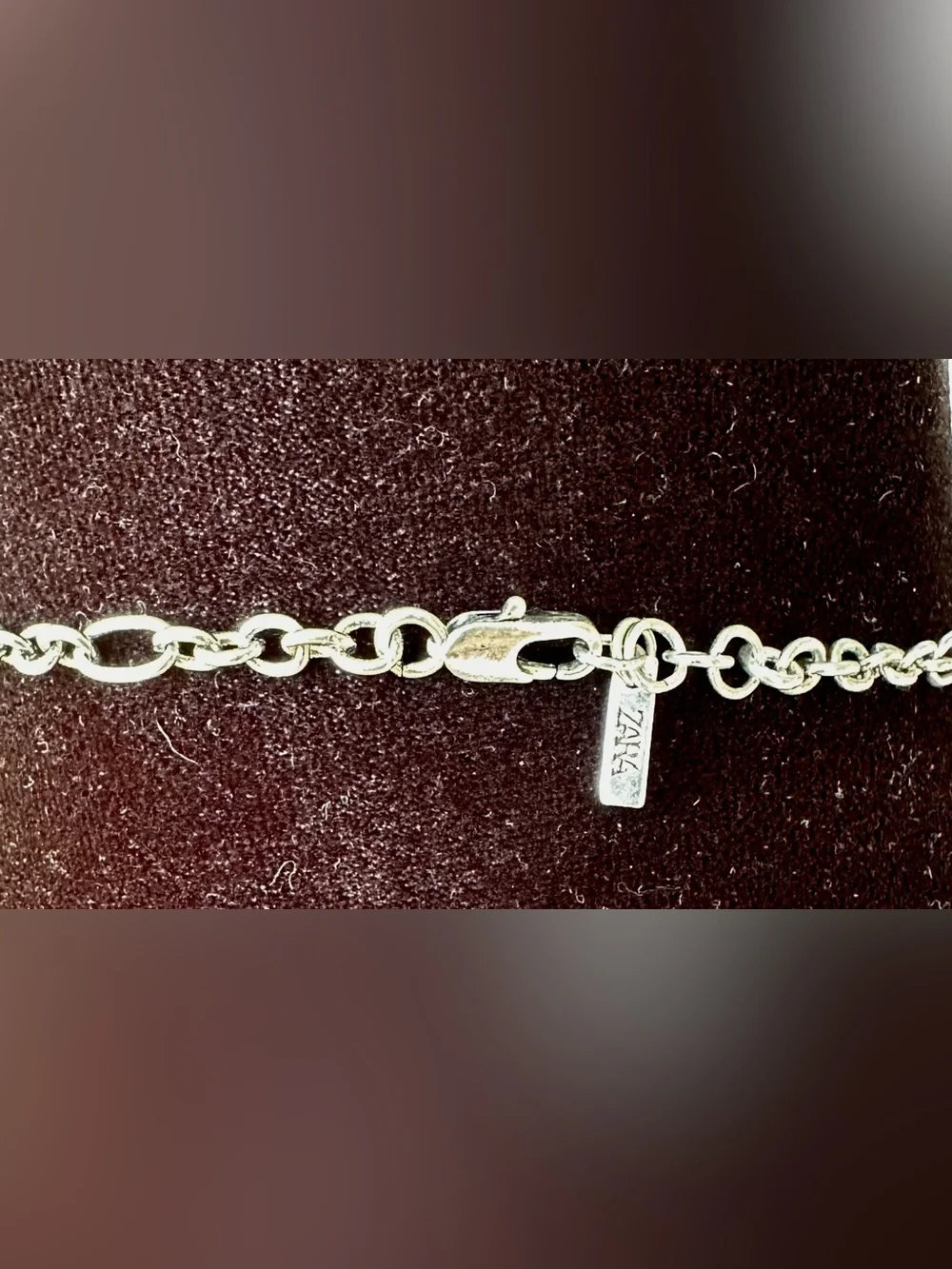 Zara Silver-Tone Chain Necklace with Heart and Key Charms